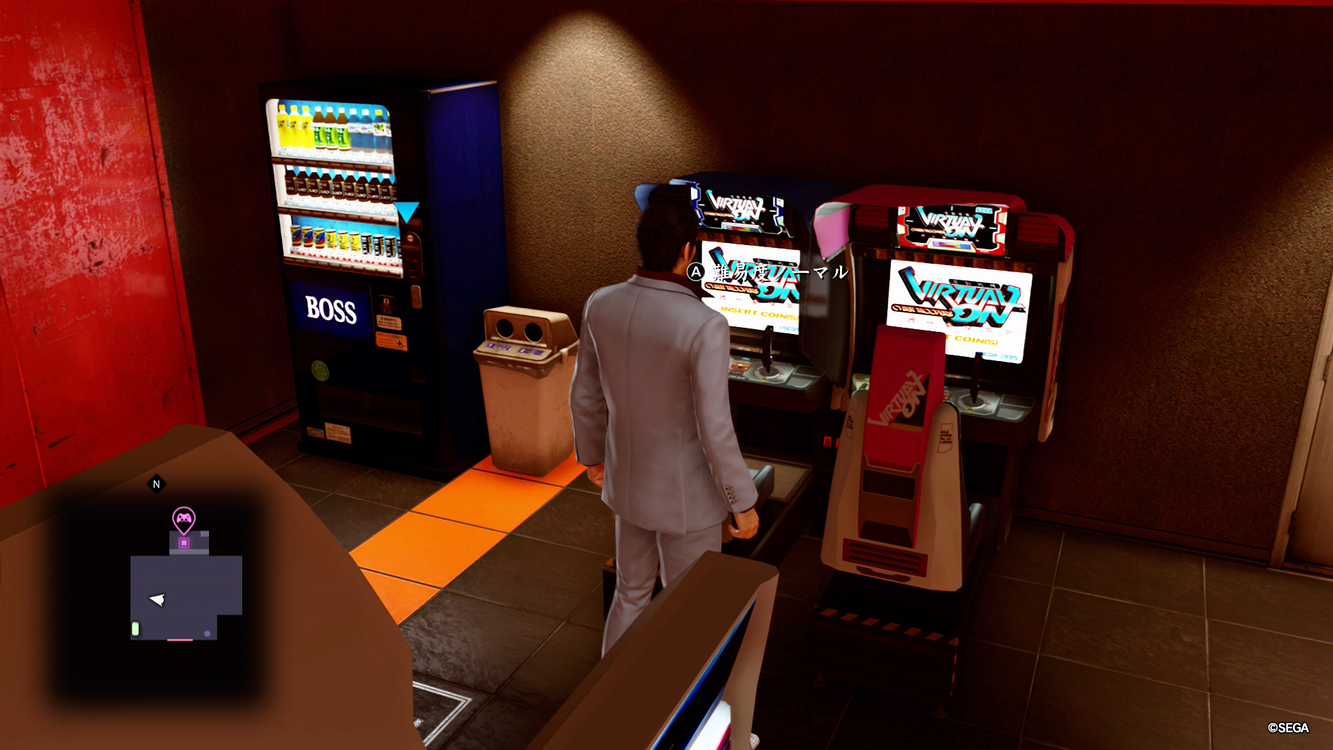 「龍が如く2 極」に登場する「OMG」。遊べるスポットによって難易度が異なる