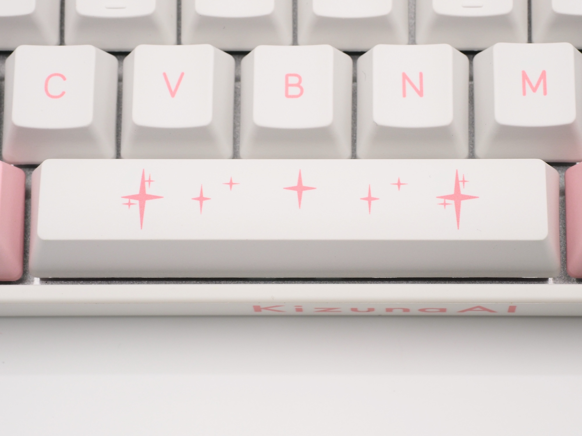 スペースキーにはキラキラとした星が描かれている