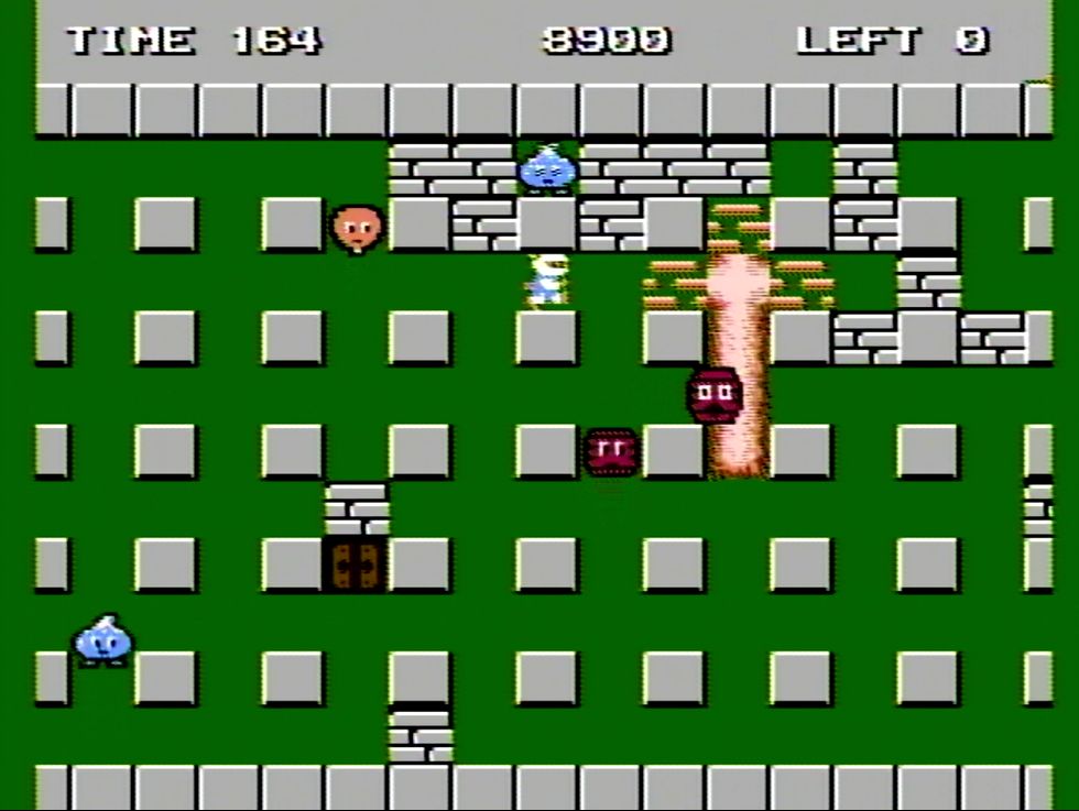 ※写真はファミコン版「ボンバーマン」で撮影（以下同）