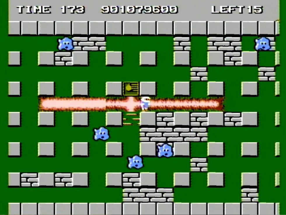 ※写真はファミコン版「ボンバーマン」で撮影（以下同）