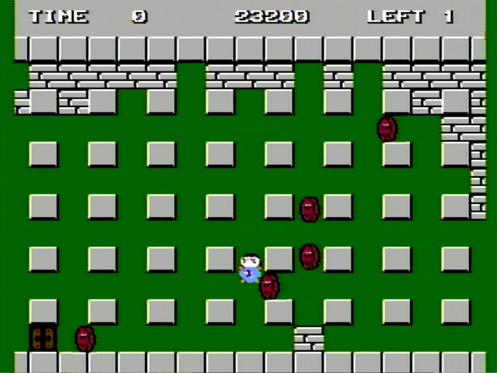 ※写真はファミコン版「ボンバーマン」で撮影（以下同）