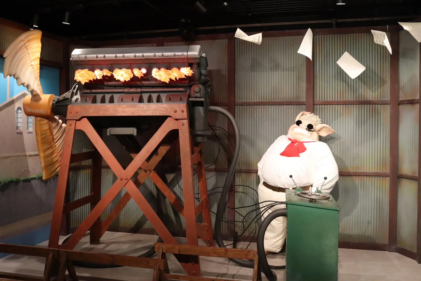 別の名場面となった「紅の豚」のコーナー