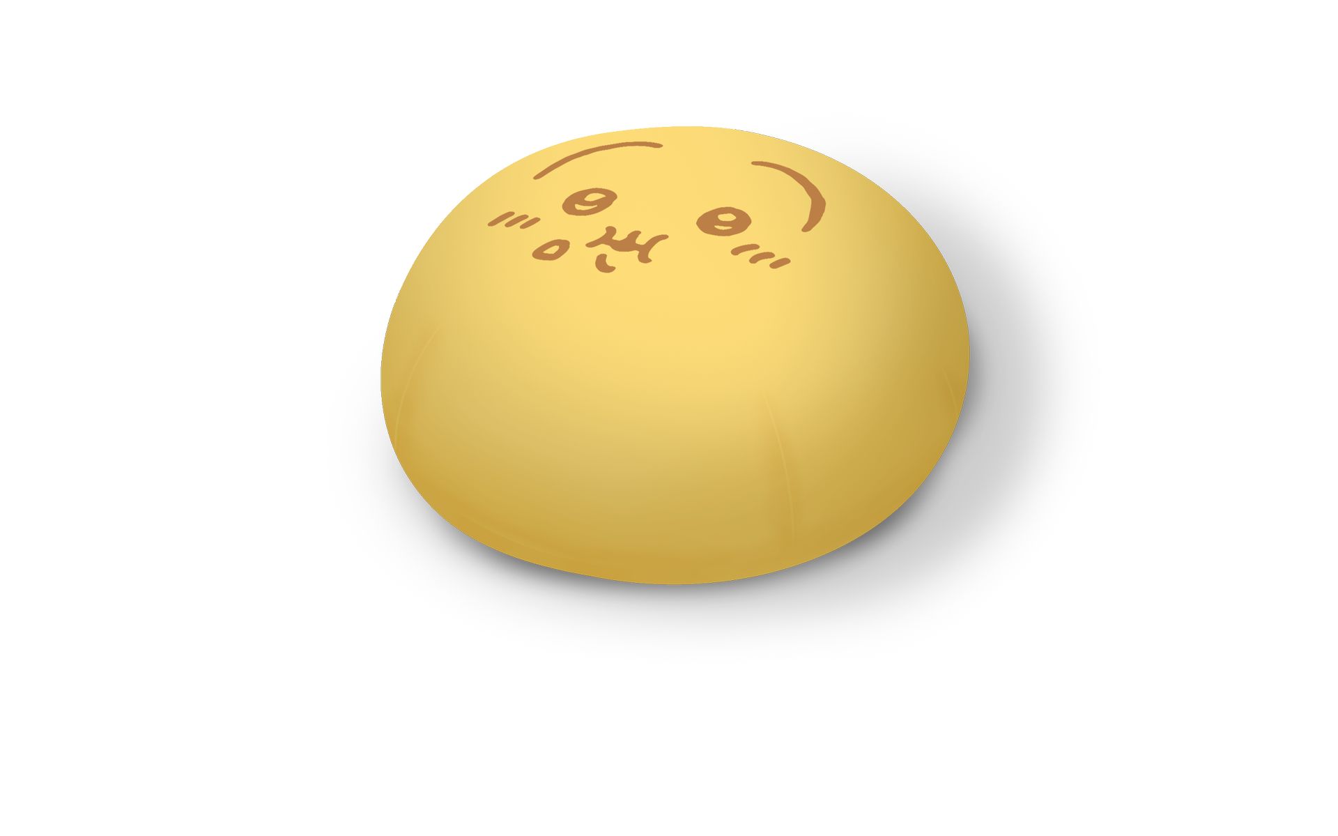 コラボ商品で登場した中華まんを再現したビーズクッション