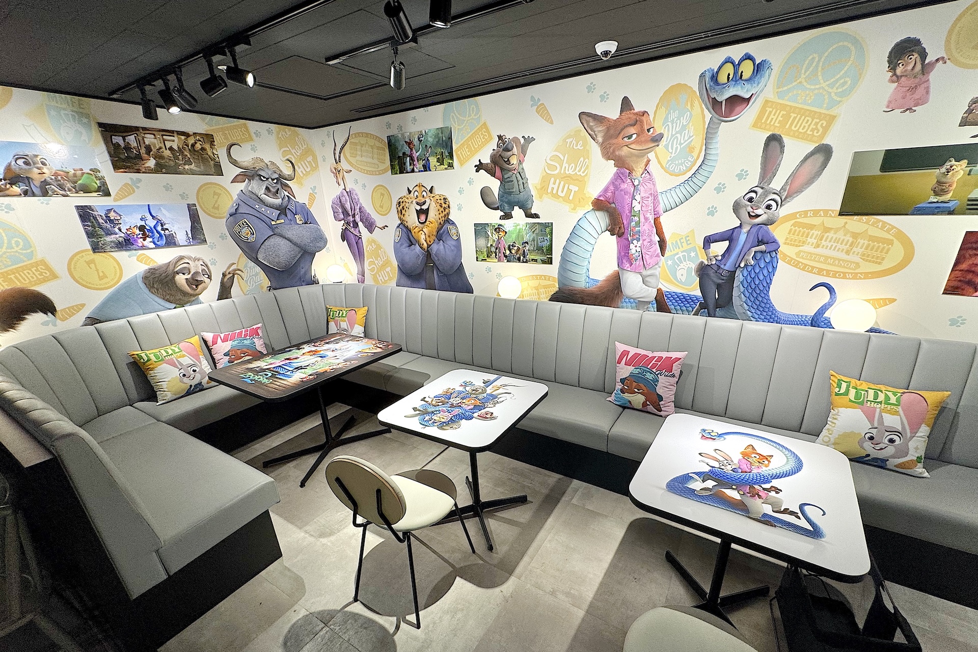 壁など内装は「ズートピア 2」一色に！