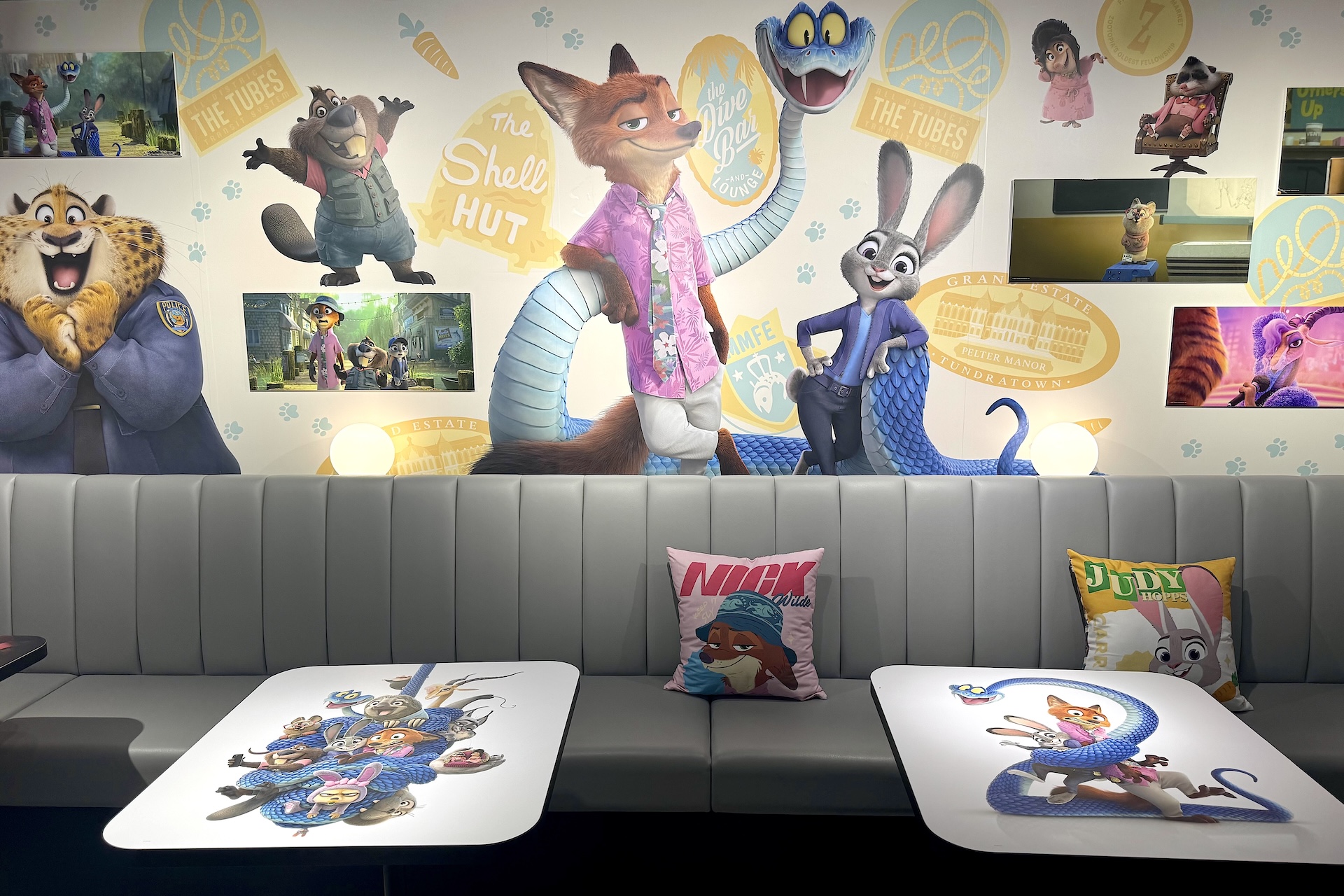 備え付けのクッションもかわいい