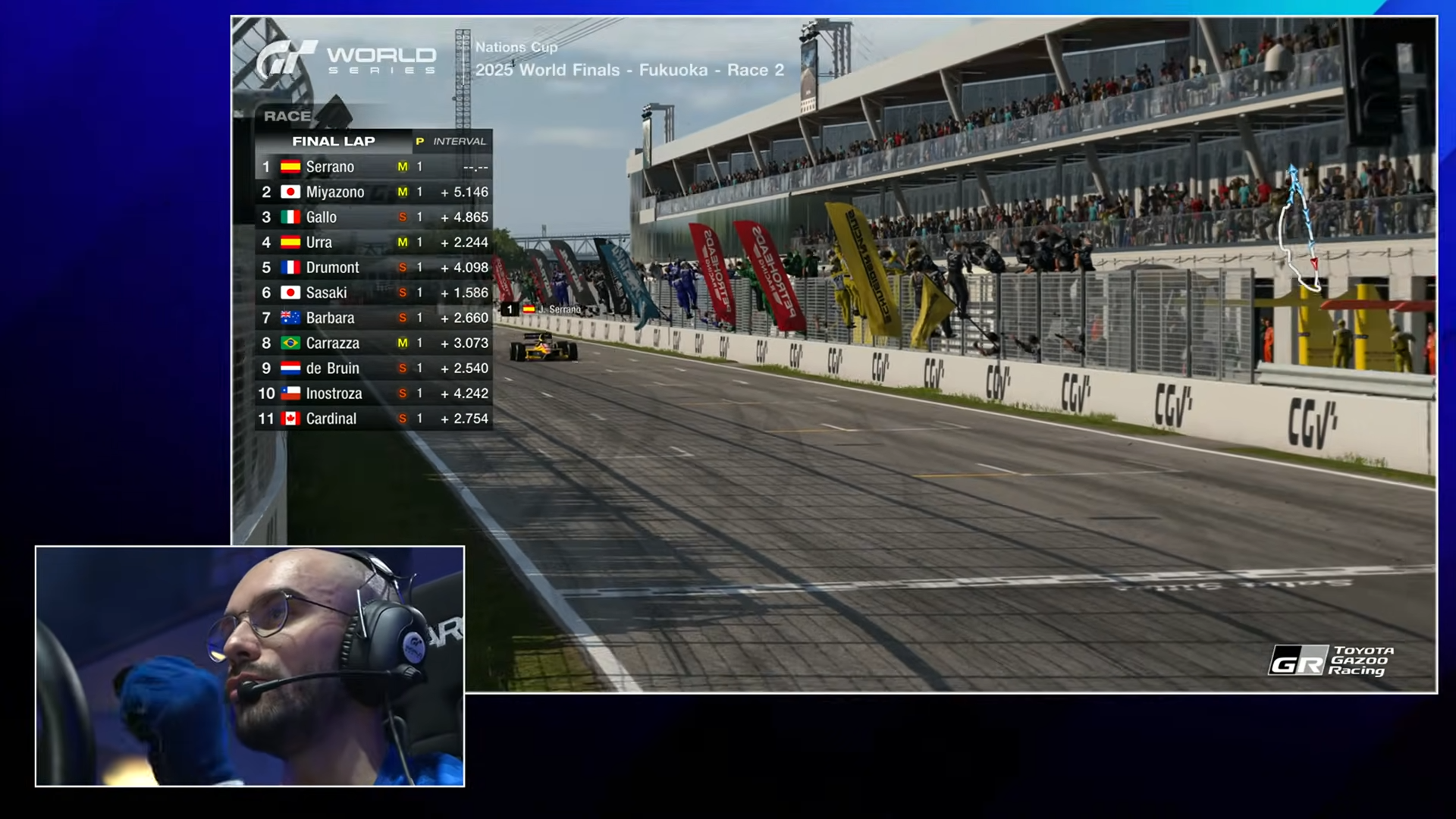 結果は1位がセラーノ選手、2位が宮園選手、3位がガロ選手となった