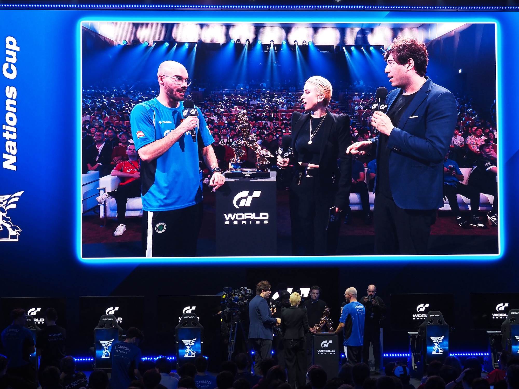 優勝インタビューで喜びを噛み締めたセラーノ選手