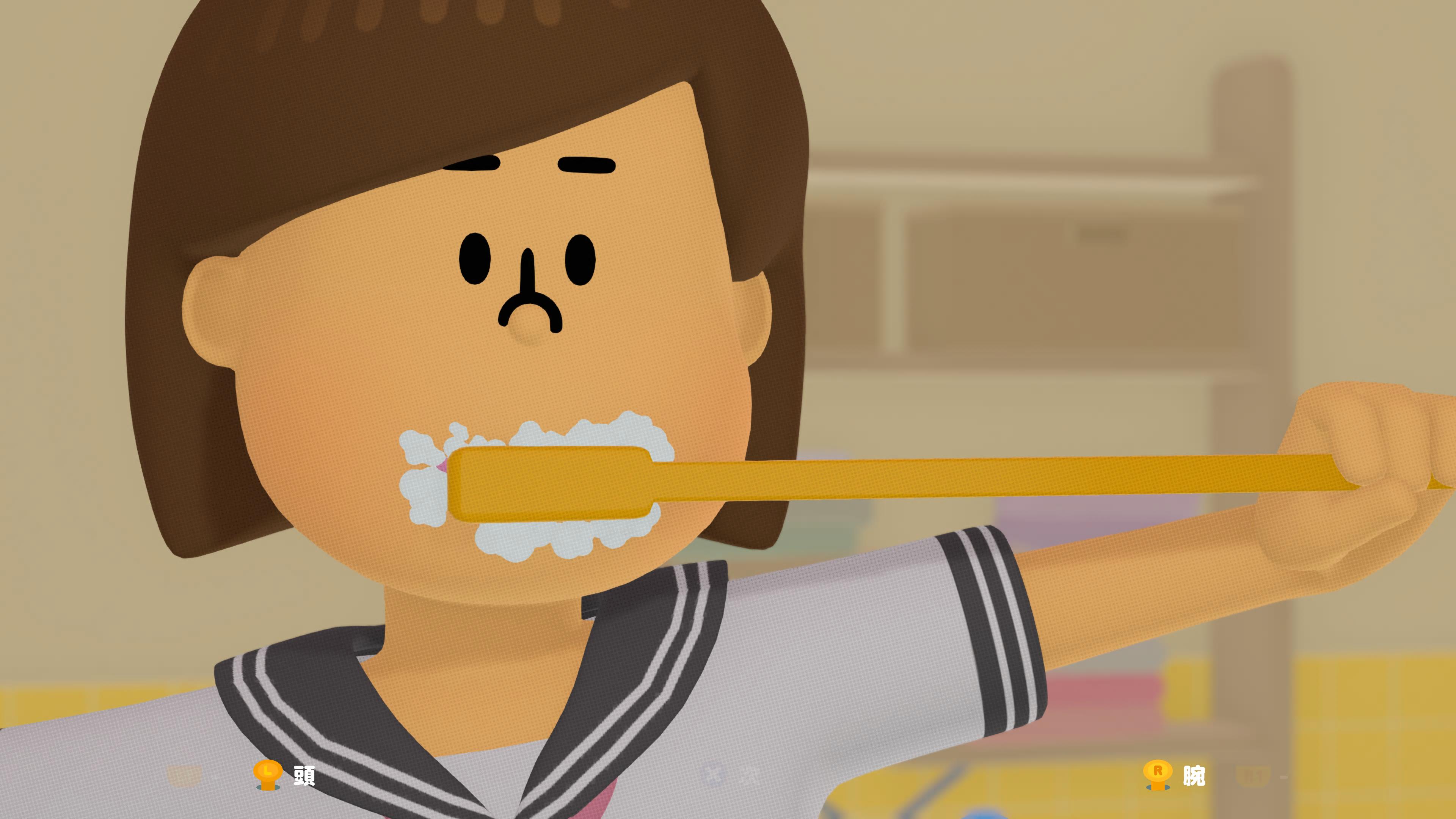 着替えたり、朝食を食べたり。ティーンの日常をプレイしていく