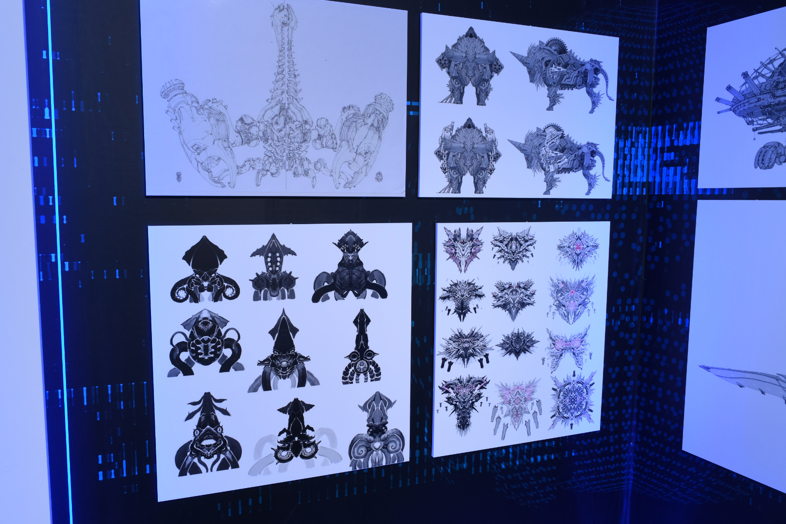 点数はそれほど多くはないが、あまり見ることができないラプチャーの設定資料も