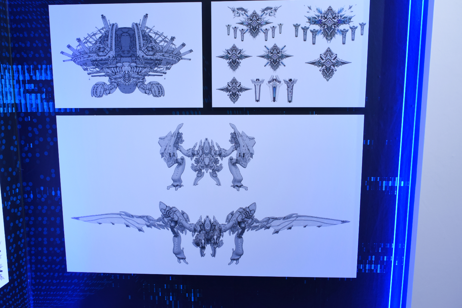 点数はそれほど多くはないが、あまり見ることができないラプチャーの設定資料も