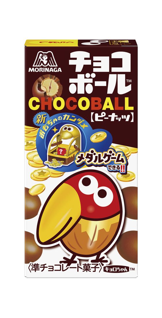風味際立つピーナッツをクリスプ層で包み、チョコレートをコーティングしたチョコボール。しっかりとしたチョコ感により1粒でも満足できる味わい