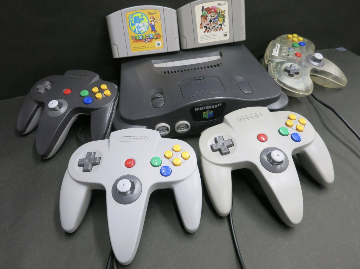 ※【動作確認済】NINTENDO64セット・人気ソフト×2・拡張パック付・コントローラー×4