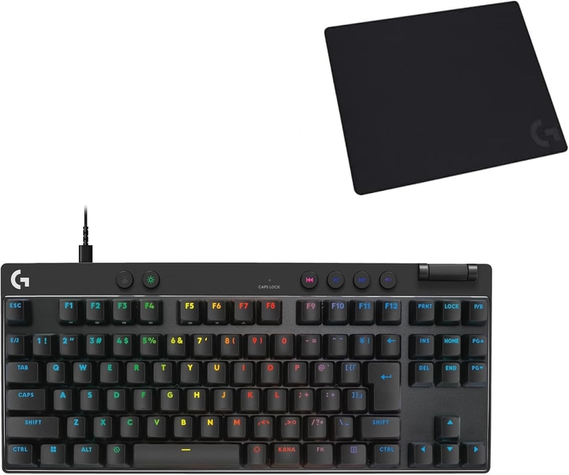 有線テンキーレスゲーミングキーボード「PRO X TKL RAPID」（G-PKB-TKL-RTBKd）＋マウスパッド「G240」のセット