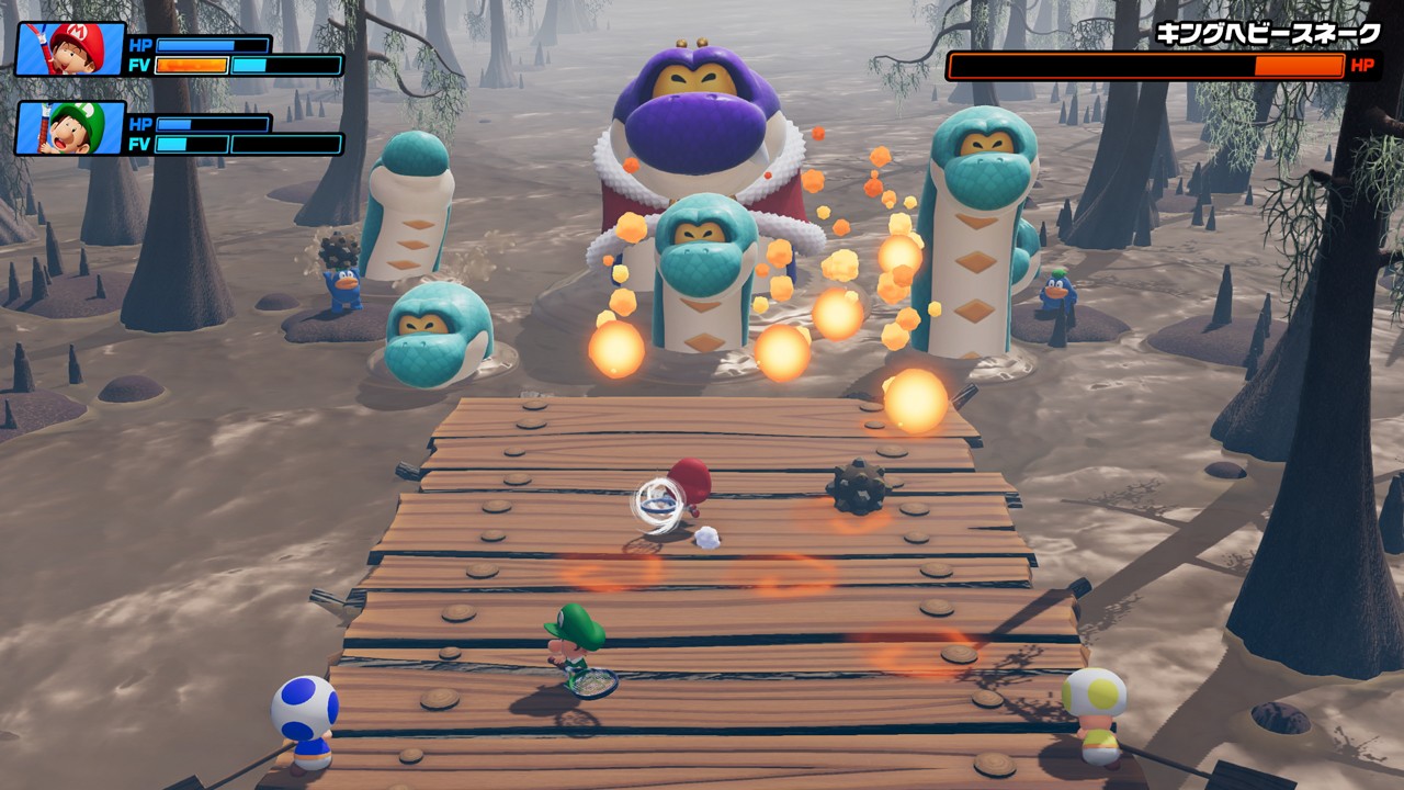 立ちはだかるボスとのバトルも