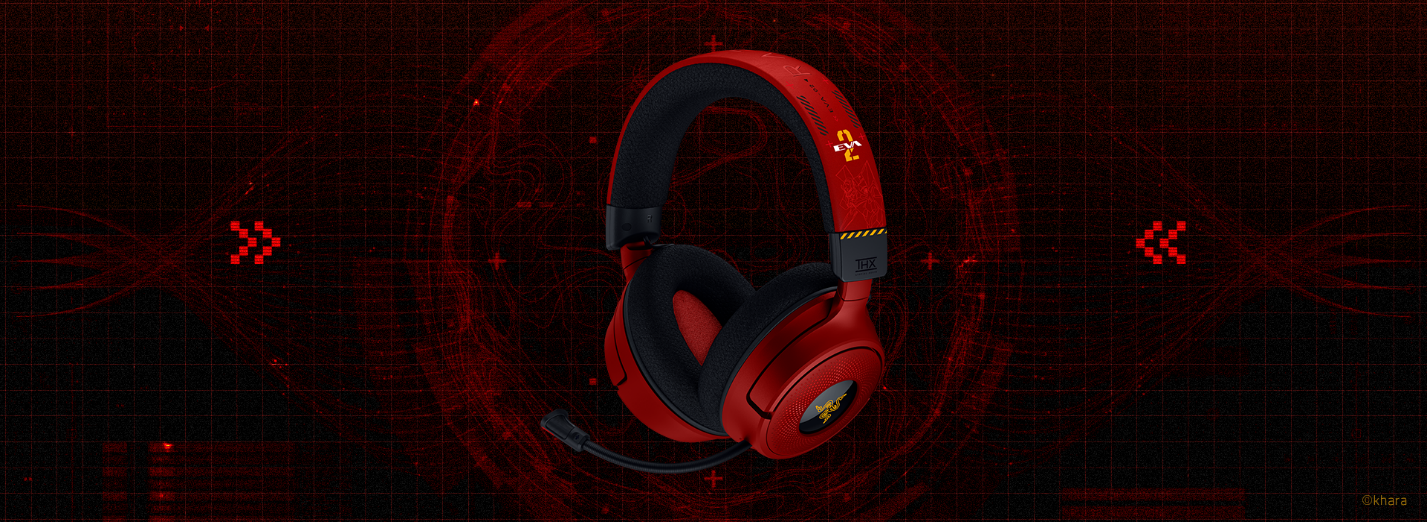 Razer Kraken V4 – EVANGELION（EVA-02）Edition
