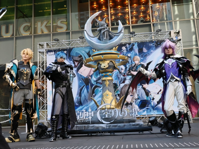 1Fでの公式コスプレイヤー撮影