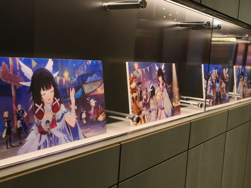 「祈月の夜」の祭典におけるコロンビーナ視点のスチルが並ぶ