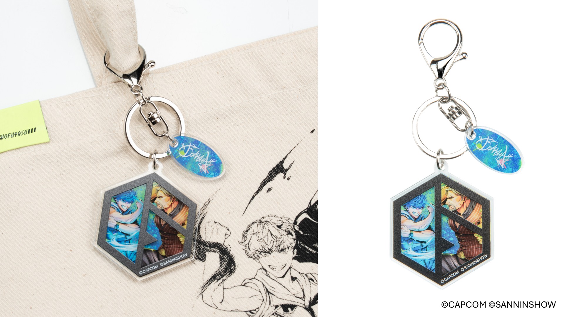 「ストリートファイター 6」のロゴマークがフレームに。ロゴ越しにアートを楽しめるデザイン