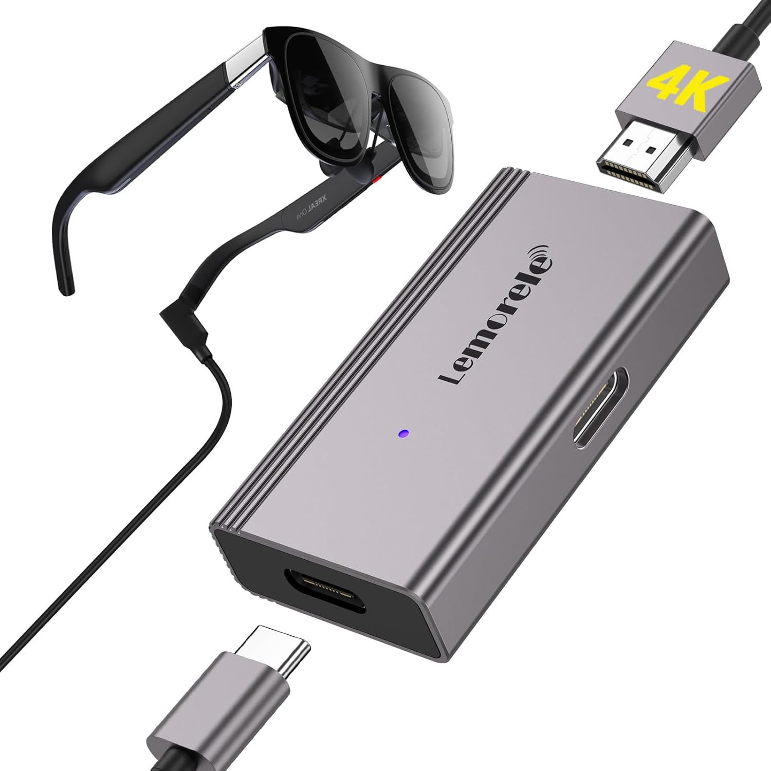 HDMI機器からの映像出力をUSB Type-Cに変換するアダプターもある。これを使ってコンソール機の映像も映し出すことが可能だ