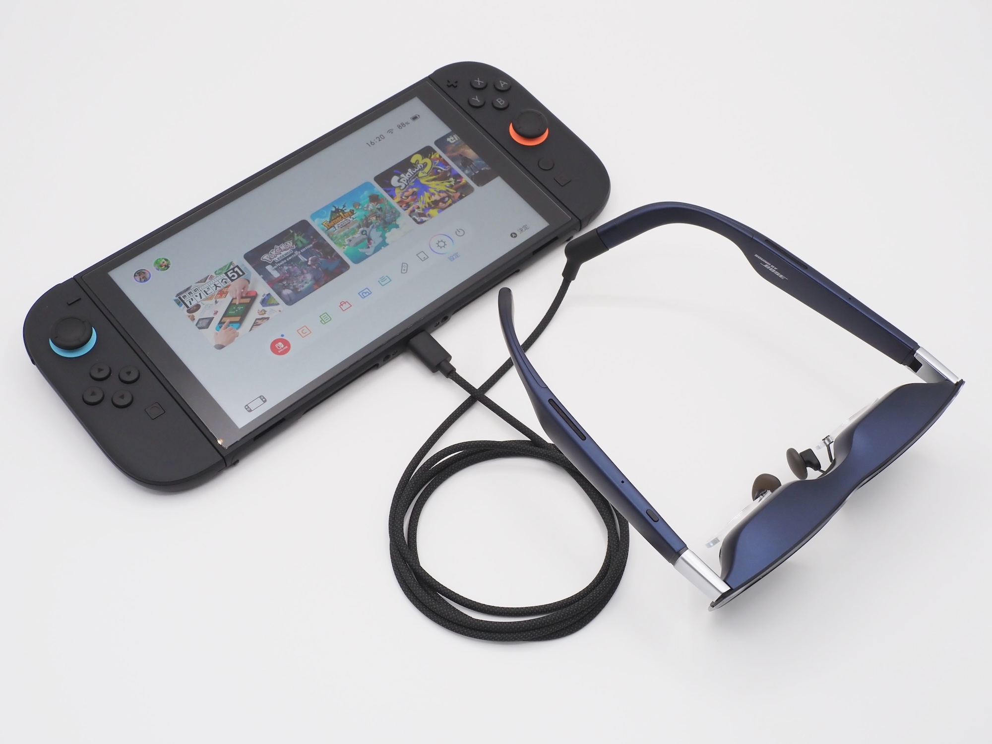 「XREAL 1S」をSwitch2に直接接続しても映像は映らない