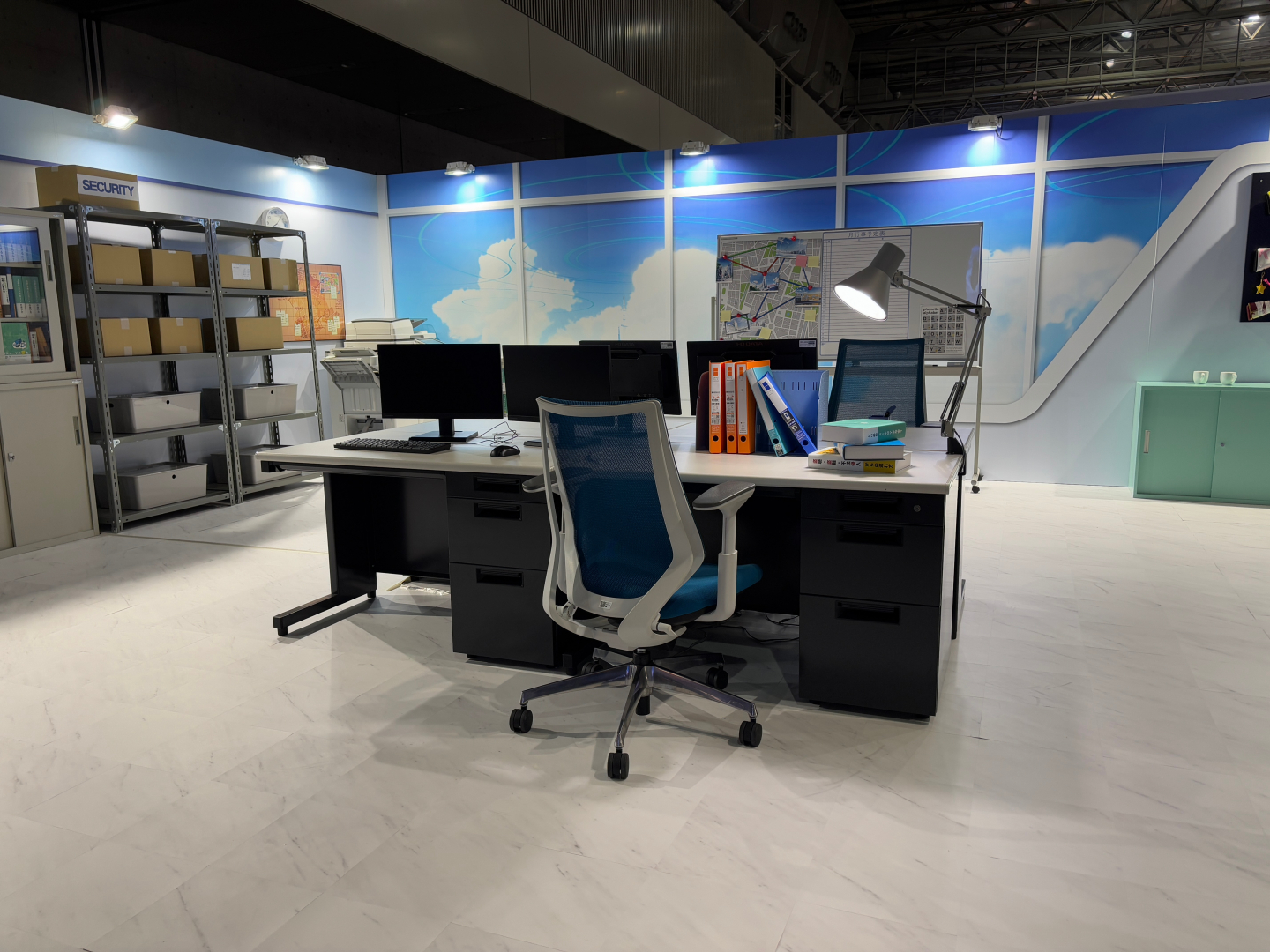 ゲームのホーム画面を再現したエリア