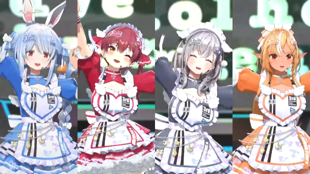 「よくばり電脳ガール（兎田ぺこら、不知火フレア、白銀ノエル、宝鐘マリン）」