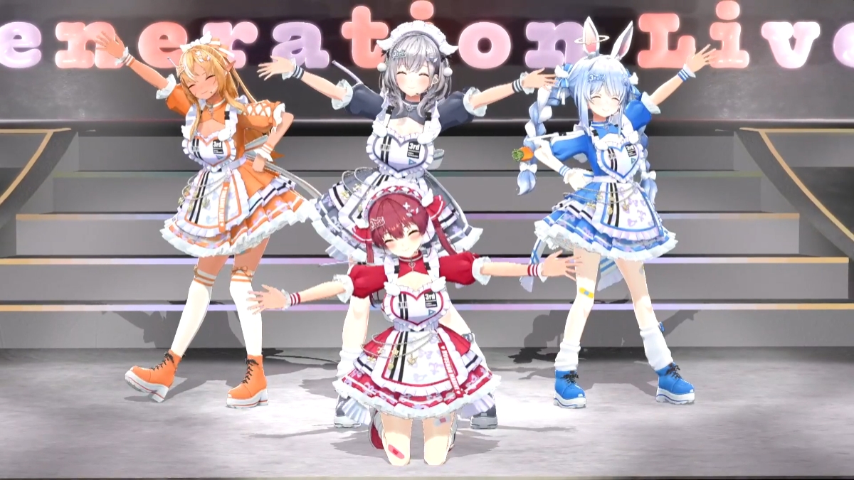 「きゅる☆ちあ（兎田ぺこら、不知火フレア、白銀ノエル、宝鐘マリン） 」