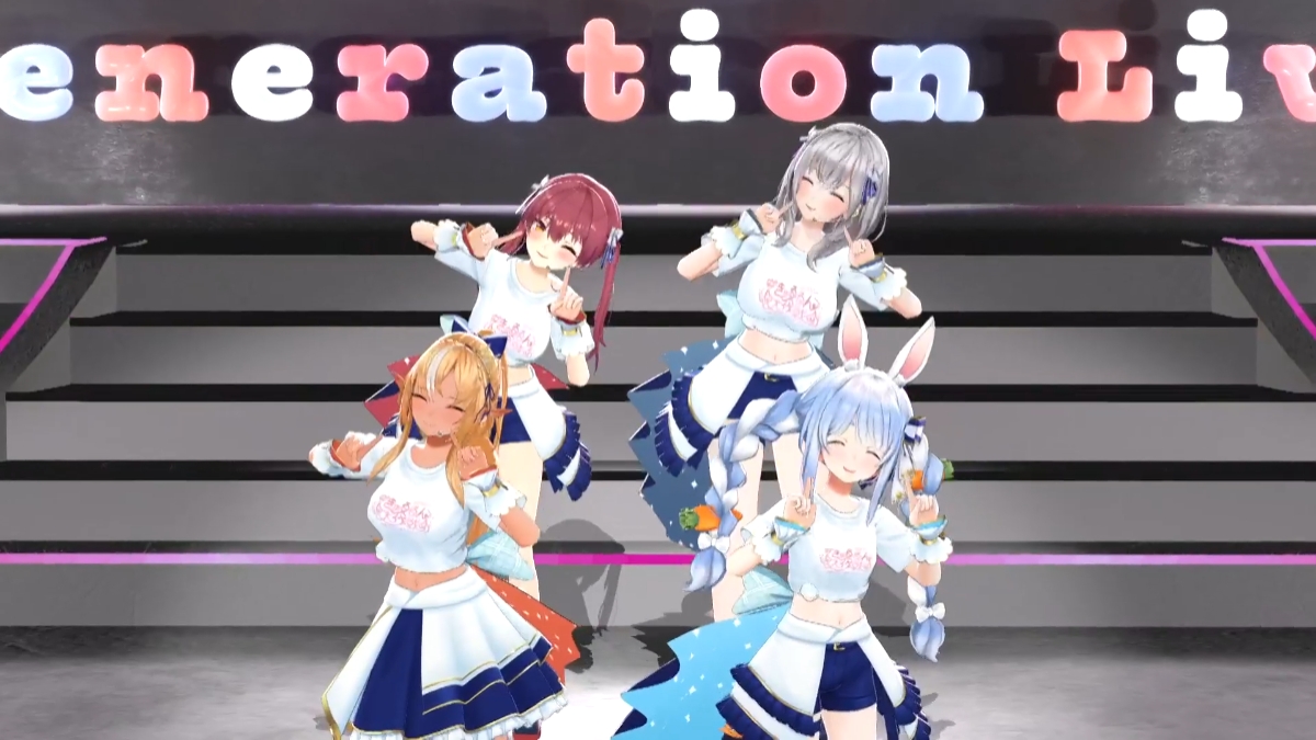 「あいあいあいあい♡あいらぶゆー（兎田ぺこら、不知火フレア、白銀ノエル、宝鐘マリン）」