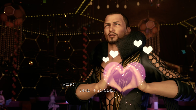 ウォールマーケットの重鎮のひとり、アニヤン。彼とクラウドのダンスシーンで流れるBGM「STAND UP！」も素晴らしいBGMのひとつ
