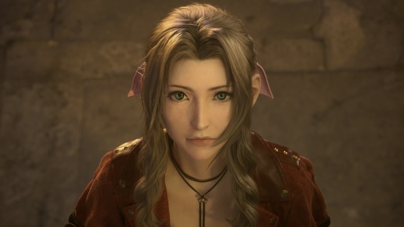 決意にも似た何かを感じるエアリスの表情