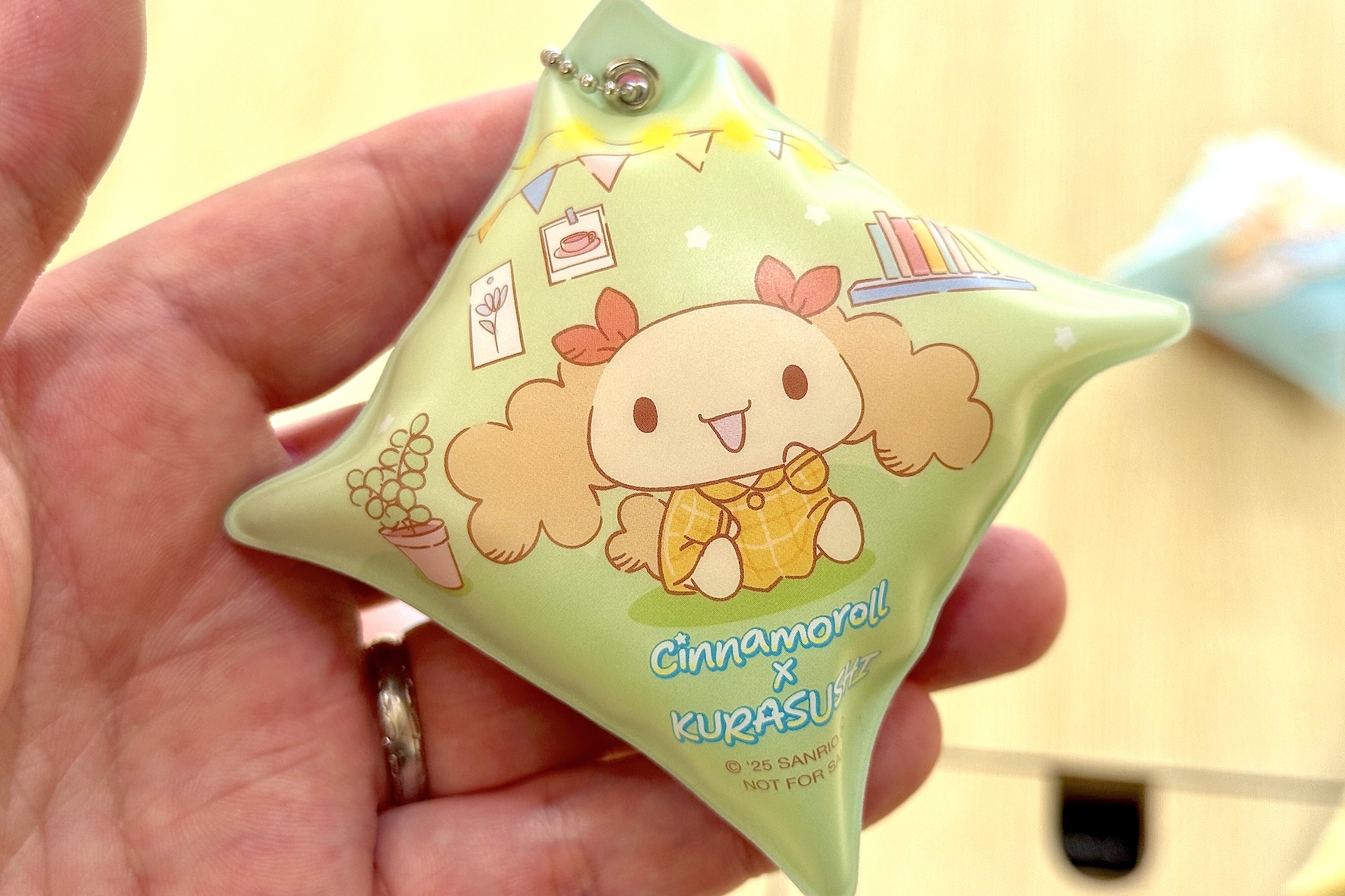 クッションチャームは全部で4種がラインナップ