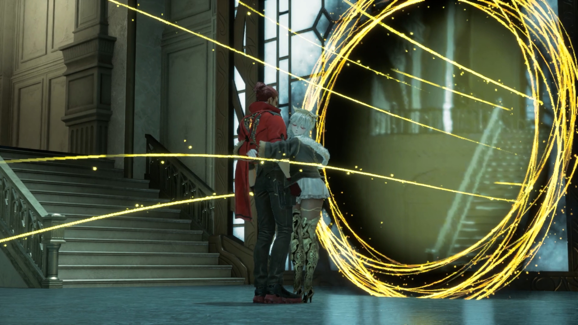 時間遡行の際には（必要かどうかは不明だが）絶対に抱きついてくるのがとても可愛い