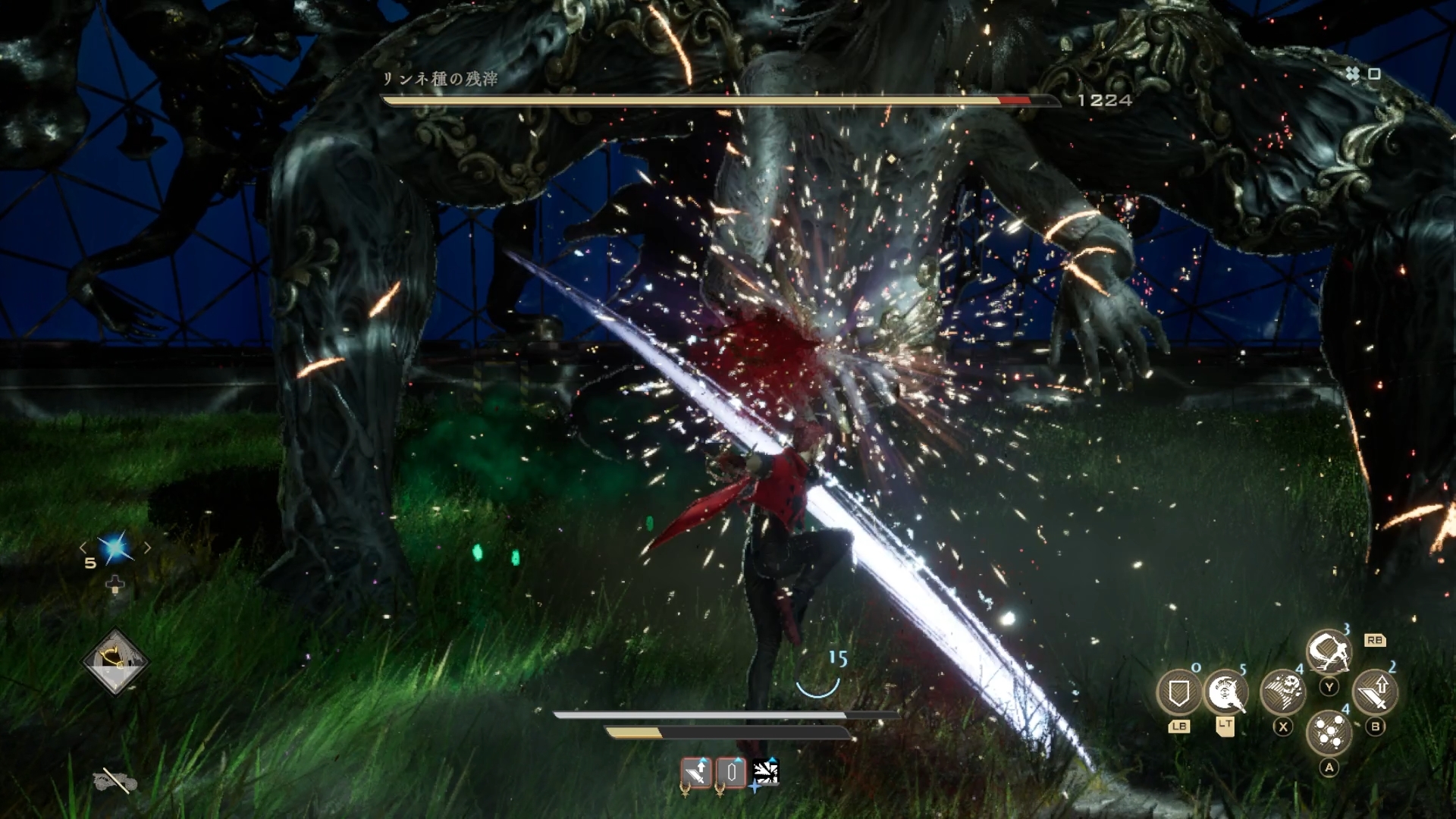 筆者のお気に入りの「術式」が片手剣に装備できる「ファントムアサルト」だ。一瞬で相手の目の前にワープし強烈な2連撃を繰り出す術式で、回避を行ないつつ一気に距離を詰めて敵の弱点を狙えるので重宝している