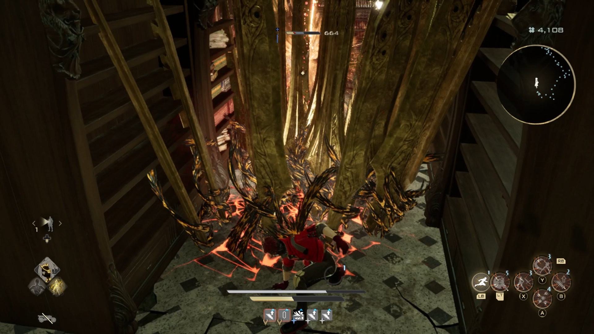 装備する「ジェイル」によって吸血アクションは多岐に変化する