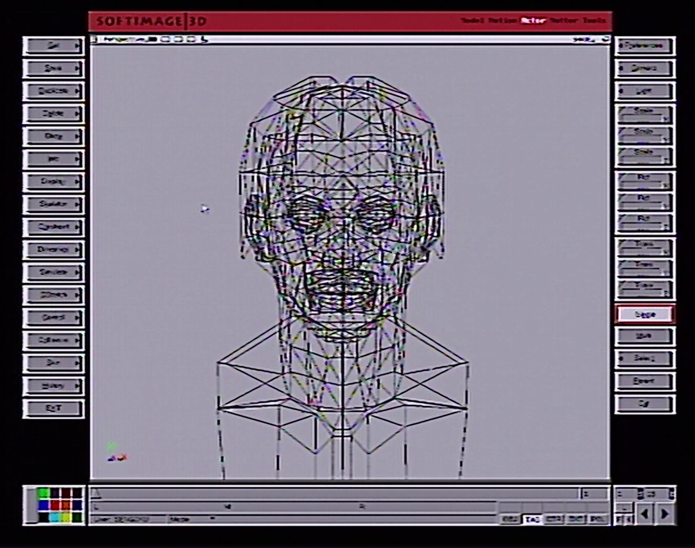 データ化したモデルにテクスチャーを張り付けてリアルな肌を再現