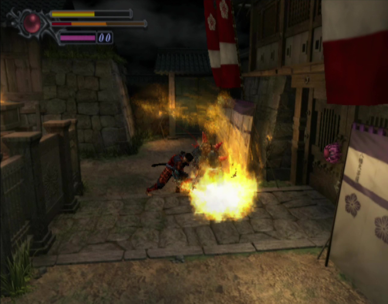 攻撃の発生がやや遅いがパワーがある炎龍剣