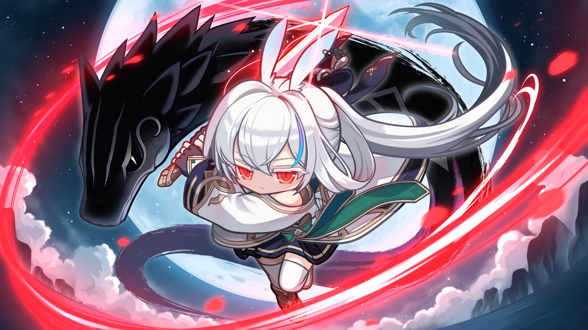 日本オリジナルキーアート　スキルを繰り出すレン