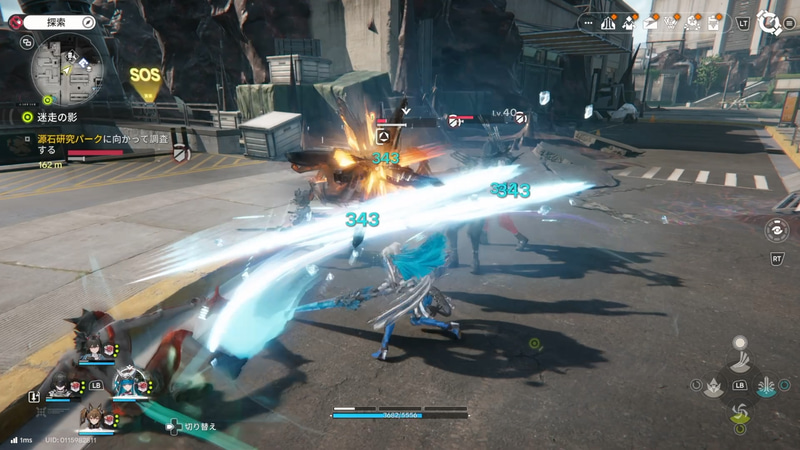 仲間と共に攻撃して、ブレイクした敵に畳み掛けていく。攻撃の波とチームの一体感を楽しめるシステムだ