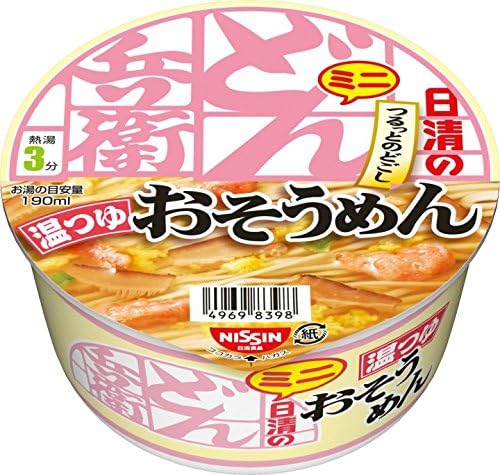 どん兵衛 温つゆおそうめんミニ [ゆず香るスープ] 日清食品 カップ麺 35g×12個