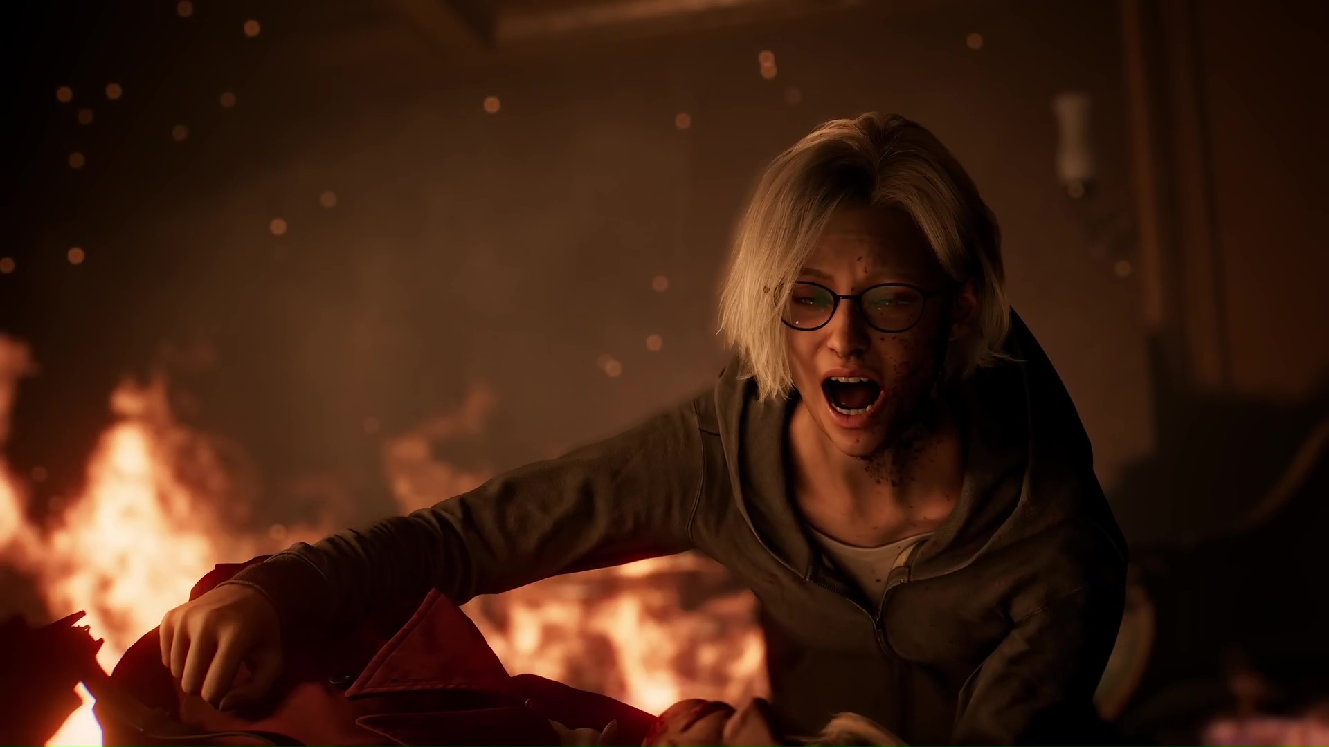 シリーズをプレイしたことがない人は、事件について何も知らないグレースとシンクロしてゲームが楽しめる。画面はトレーラー映像より抜粋