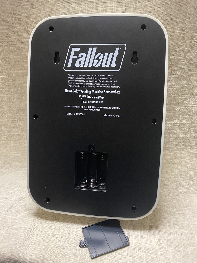 電池ボックスを開けた状態