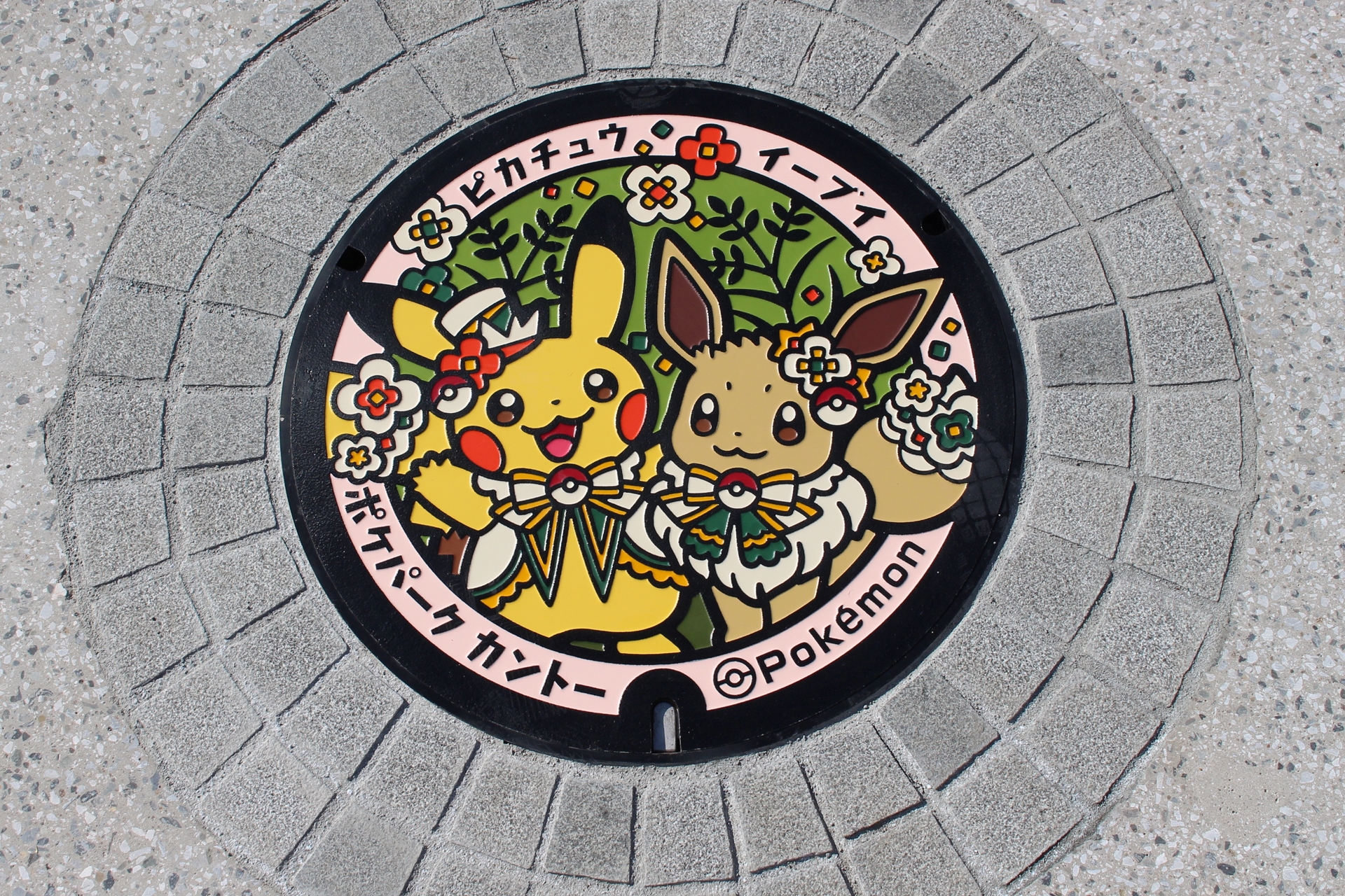 ポケモンマンホール「ポケふた」も、新たな絵柄のものがタウン内に設置された