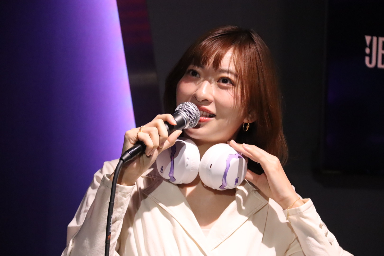 倉持由香さん。育児とゲームを両立することが今年の目標という