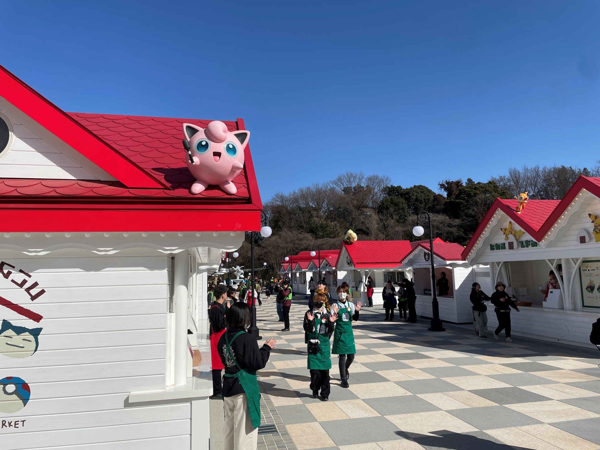 カヤツリタウンにいるポケモンたち。こちらはこちらで、じつに生き生きとしている