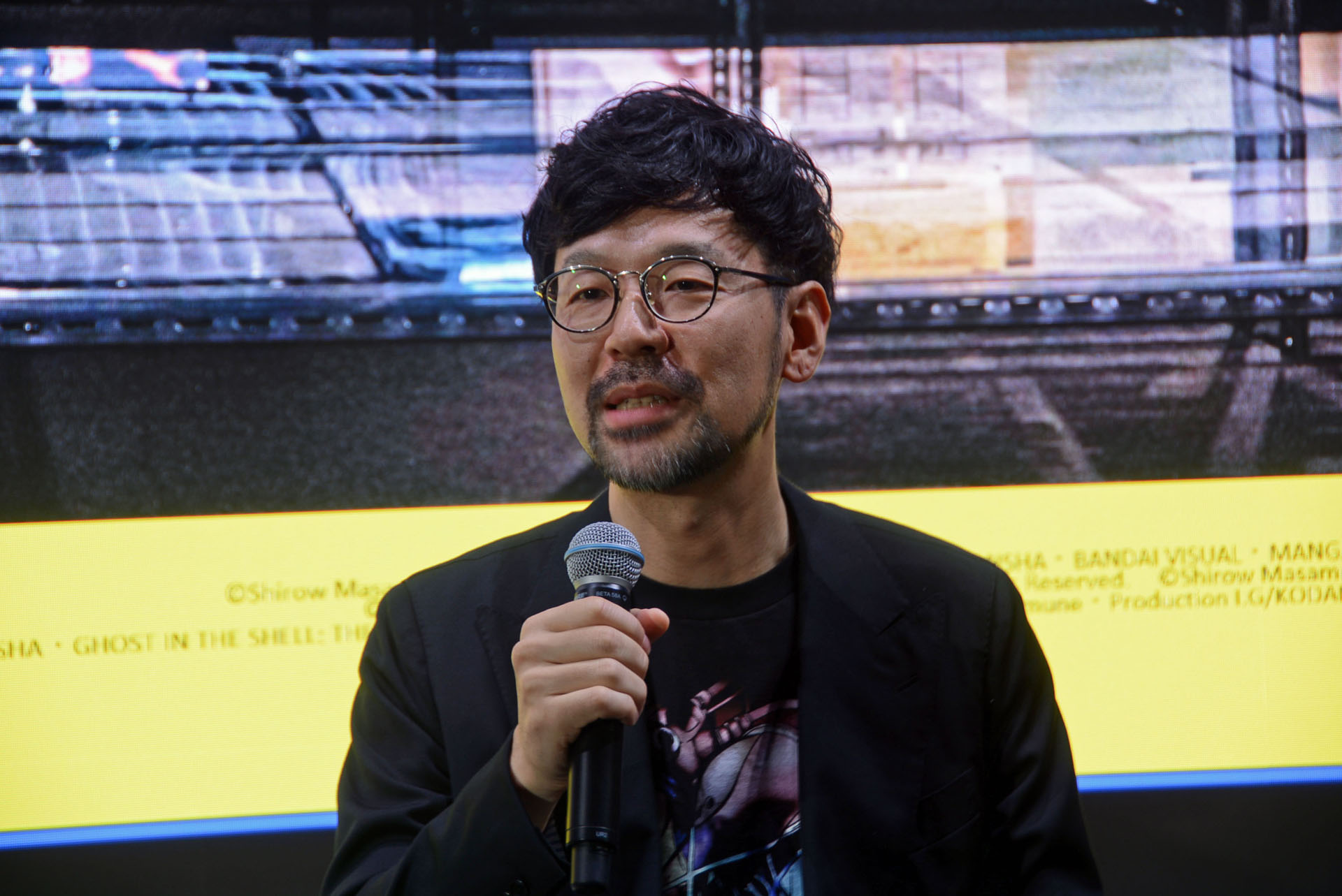 「攻殻機動隊展」統括ディレクターであり、TOKYO NODE運営室の桑名功氏