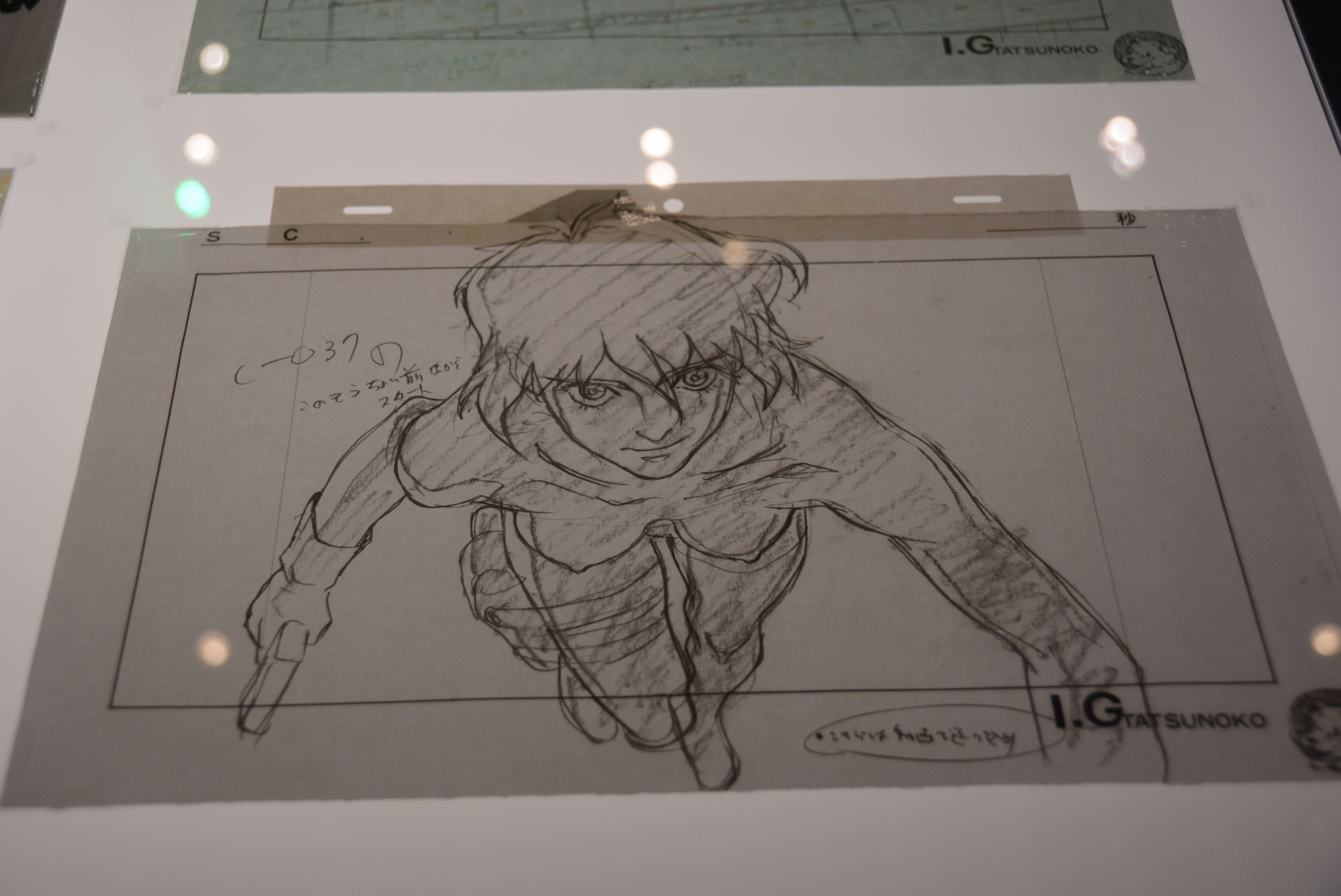 様々な作品の原画を見ることができる