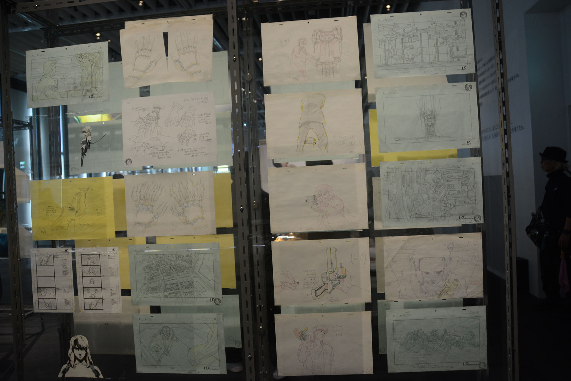 様々な作品の原画を見ることができる