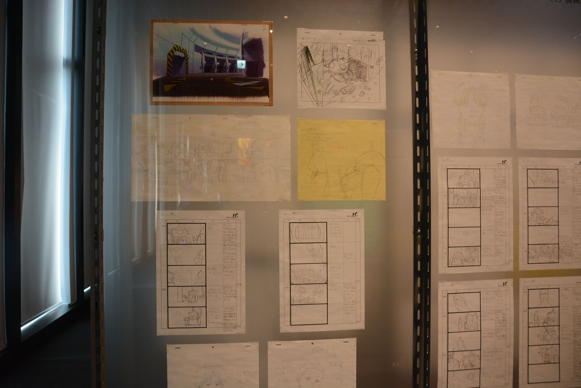 様々な作品の原画を見ることができる