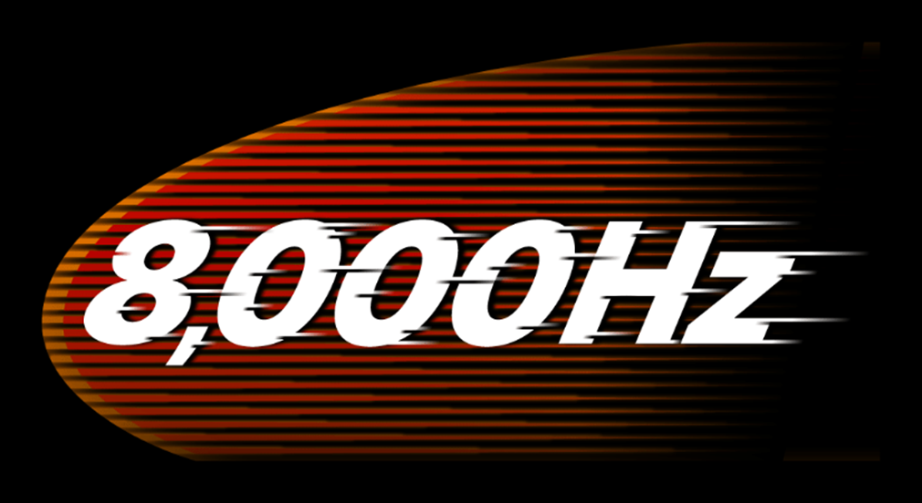 ポーリングレートは8,000Hzへと向上