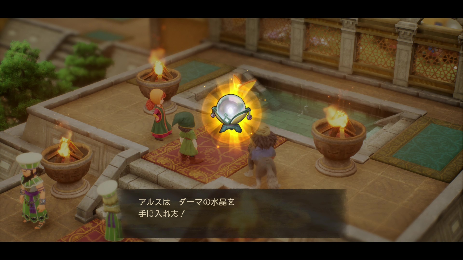 転職が可能になった段階で手に入るダーマの水晶。方向キーのショートカットに登録されて手軽に行える。転職自体もレベルに関係なく行え、リスクもない